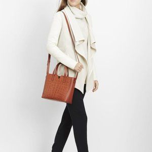 NEW Vince Embossed Leather Tote Bag